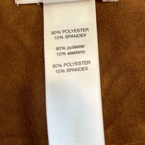 Chico’s Faux Suede Jacket Sz 0 (4/S) - Picture 5 of 5